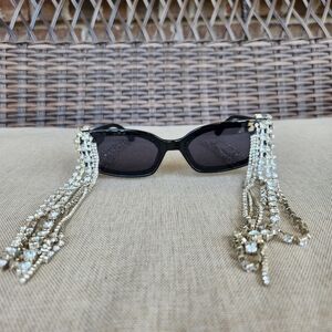 Heavy Dripping Rhinestone Sunglasses